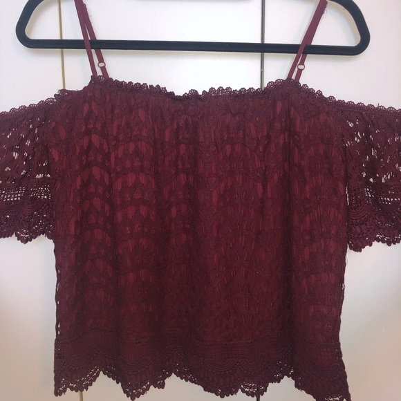 Francesca’s off the shoulder blouse with straps - Picture 1 of 1